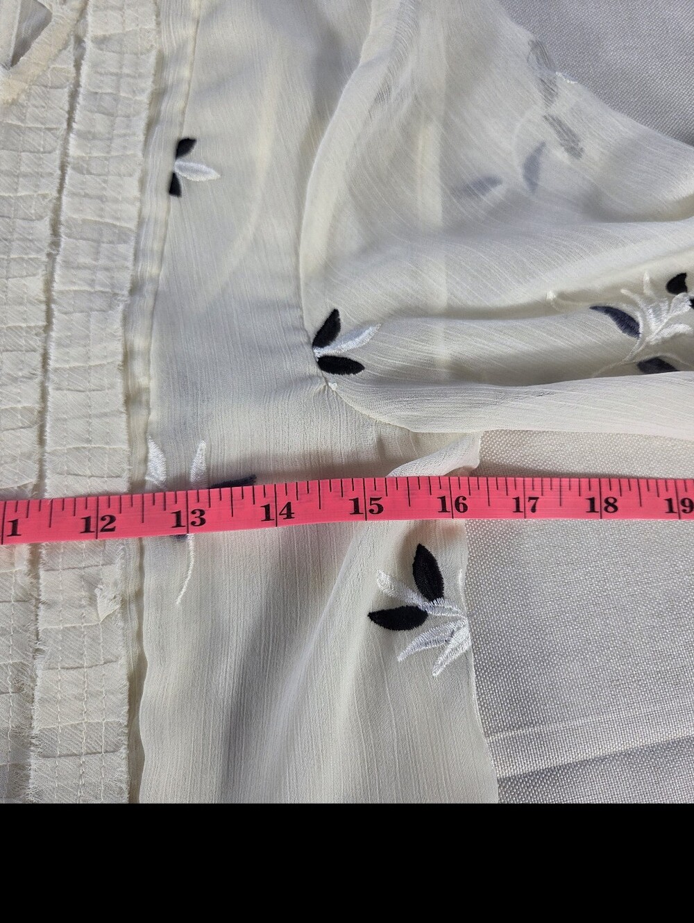 Anthropologie Feather Bone Cream Embroidered Boho Mini Dress 4 - Picture 13 of 14
